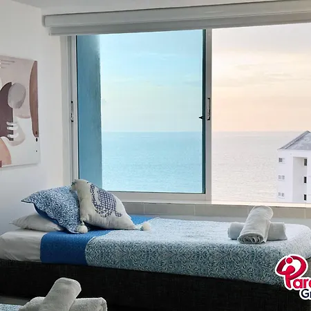 Apto 3 Alcobas Piso 17 Vista Al Mar Por Parceros Group Apartamento *