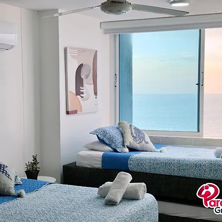 Apartamento Apto 3 Alcobas Piso 17 Vista Al Mar Por Parceros Group Cartagena